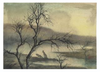 Devi Prasad Roy Chowdhury - Untitled (Far And Beyond)