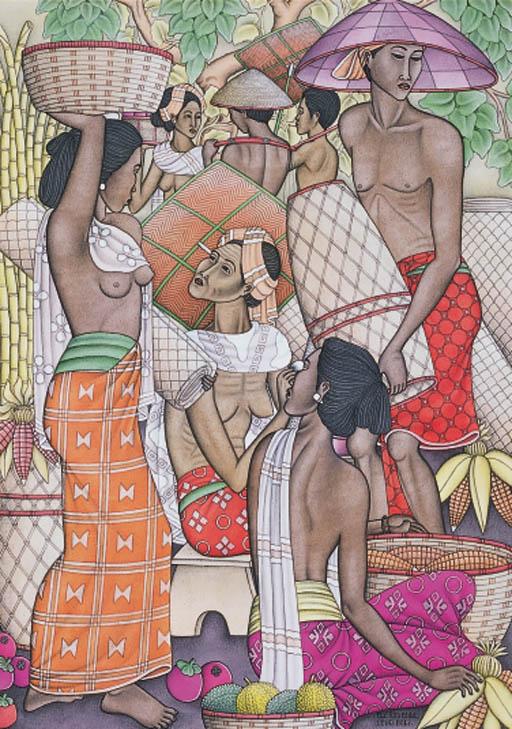 Dewa Putu Bedil - At the market