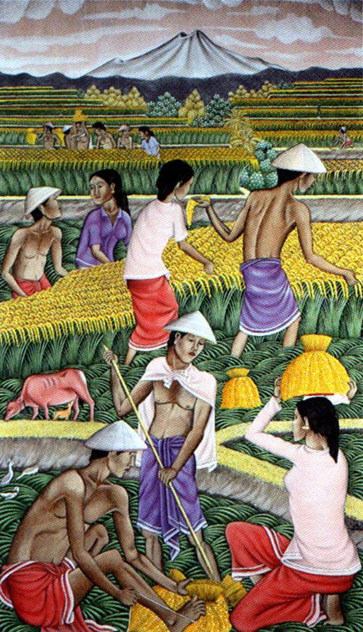 Dewa Putu Bedil - The rice harvest