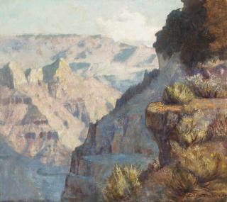 DeWitt Parshall - Grand Canyon 36 x 40 in. framed 41 x 44 3/4 in.