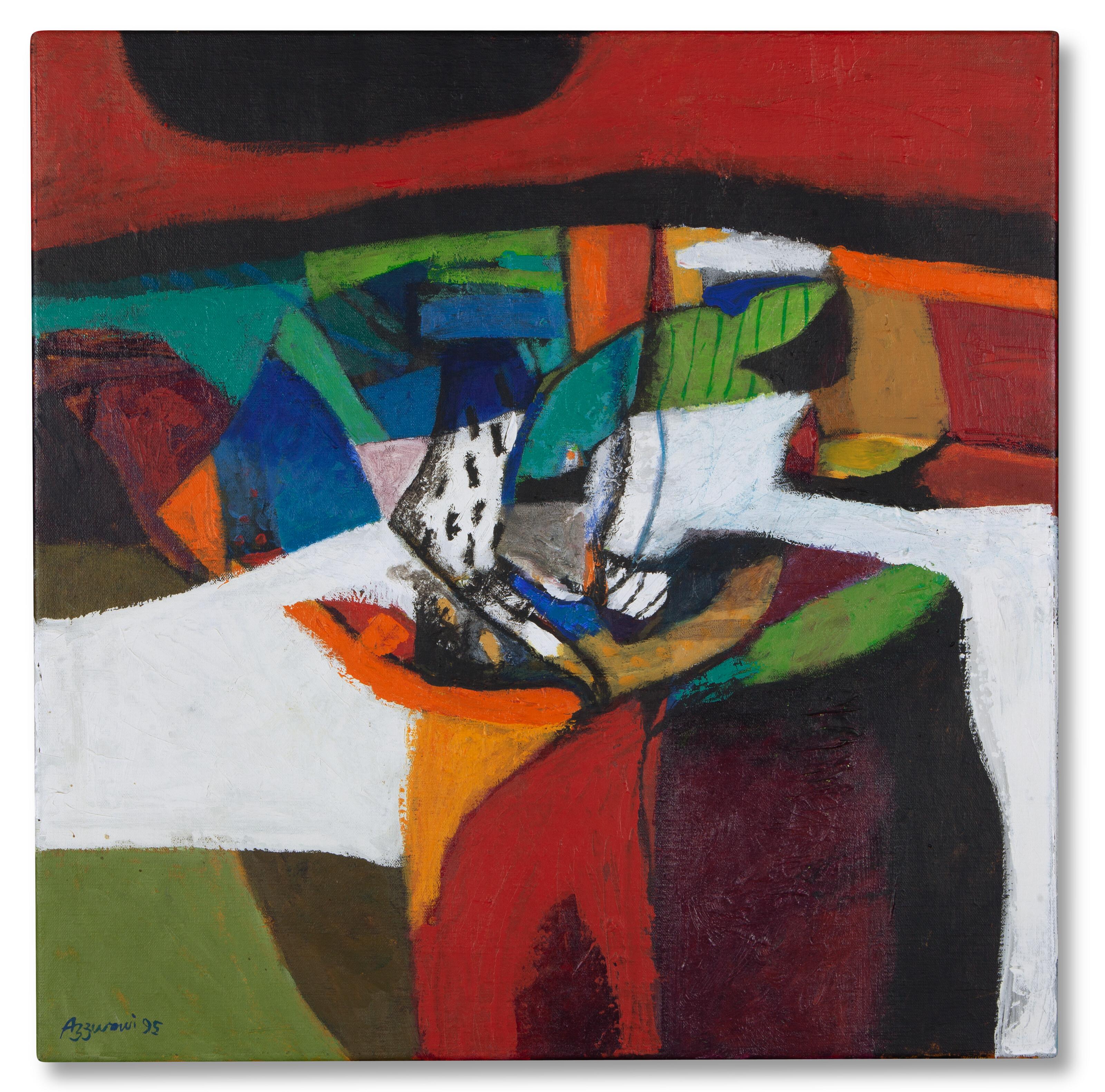 Dia Al-Azzawi - Red Landscape no. 1