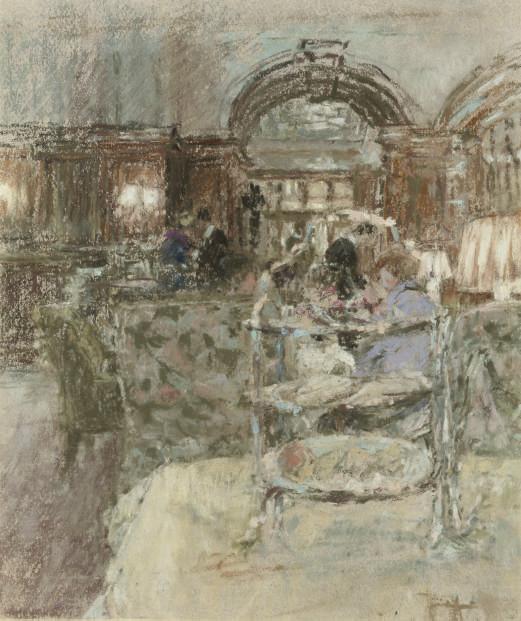 Diana Armfield - The cake stand, Browns