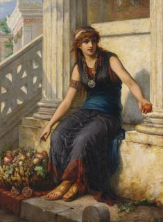 Diana Coomans - Marchande De Fruits Á Pompeii 