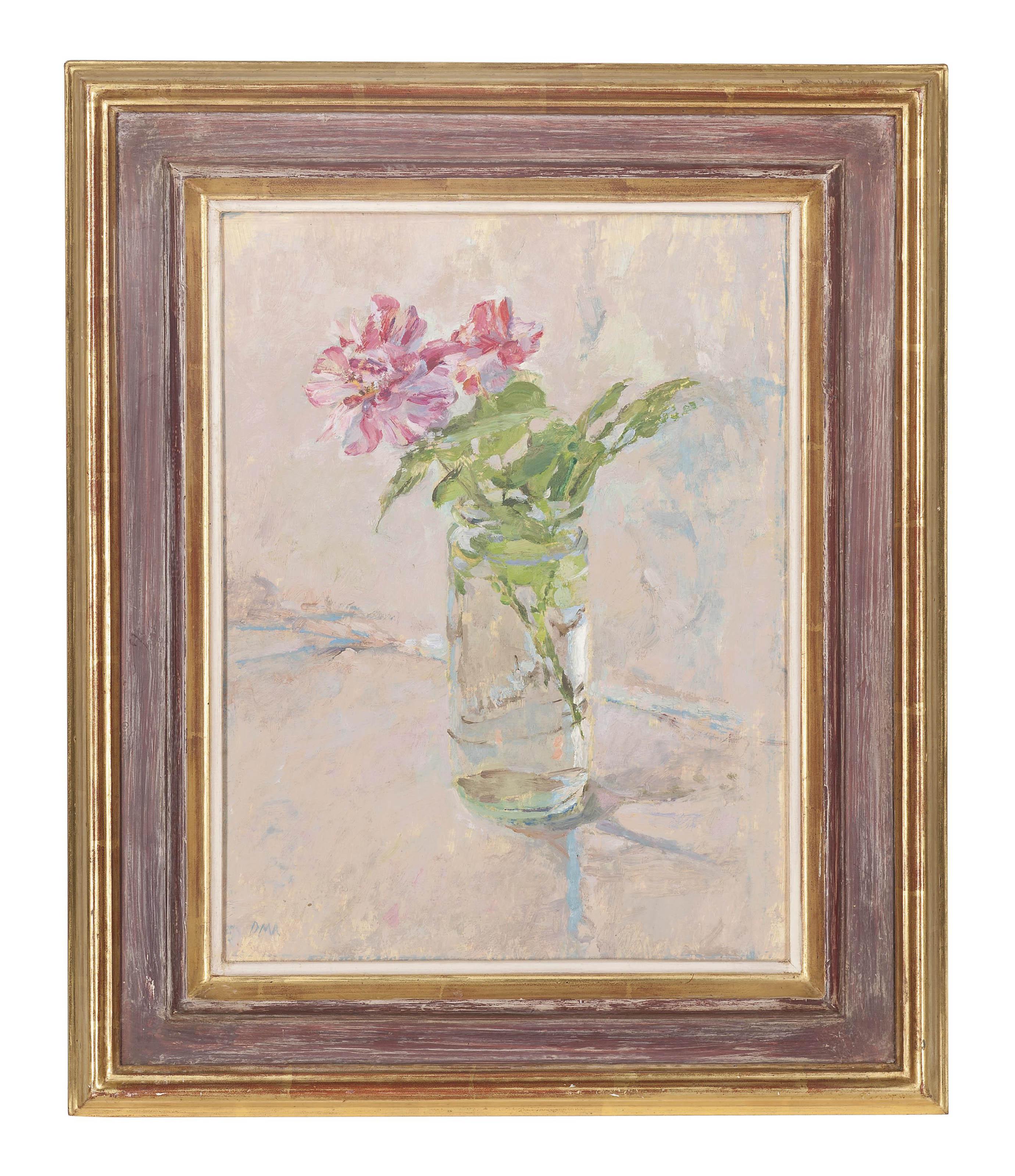 Diana M. Armfield, R.A., R.W.S. - Carnations in a vase