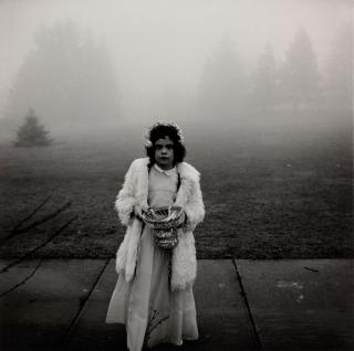 Diane Arbus - A flower girl at a wedding, Conn.
