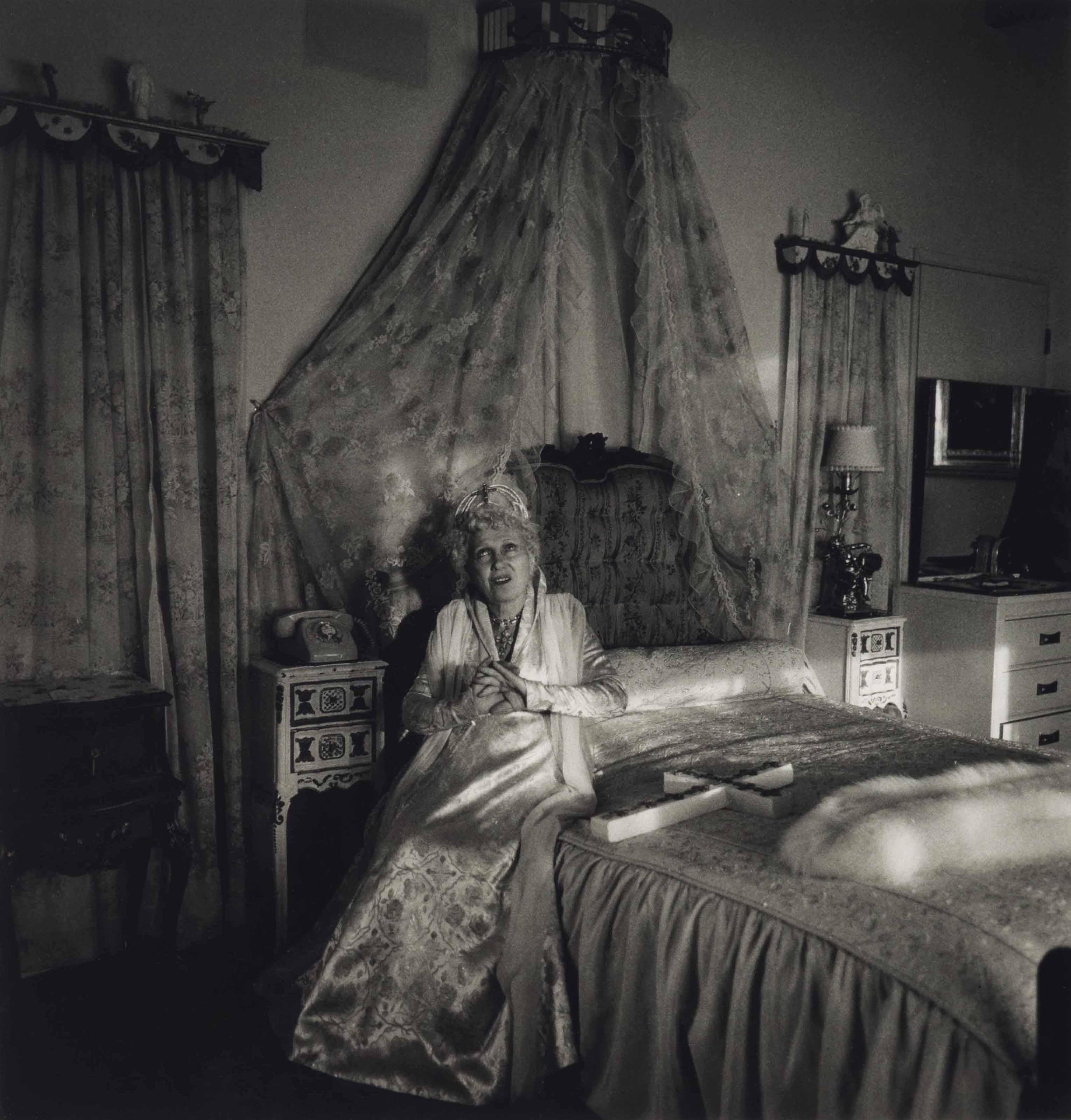 Diane Arbus - Bishop on her Bed, Santa Barbara, Cal., 1964
