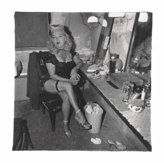 Diane Arbus - Burlesque Commedienne in her Dressing Room, Atlantic City, NY, 1963