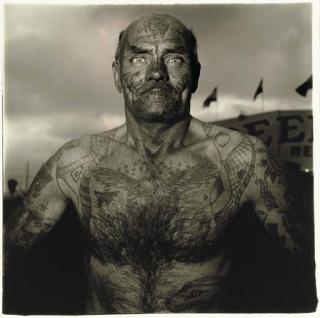 Diane Arbus - Tattooed Man At A Carnival, Md., 1970