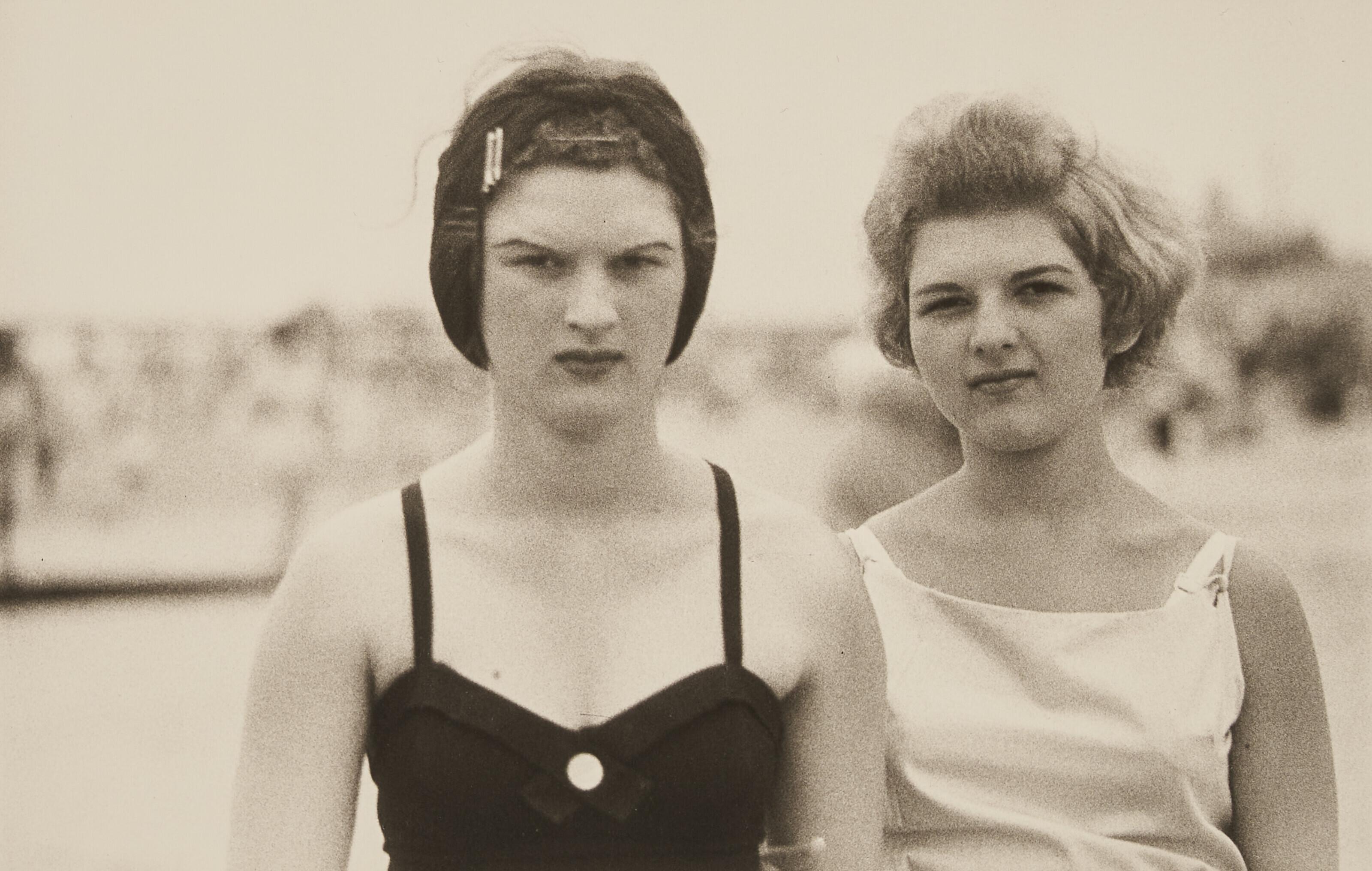 Diane Arbus - Two girls on the Beach Coney Island, NY, 1958