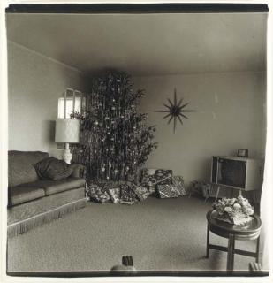 Diane Arbus - Xmas Tree In A Living Room, Levittown, L. I., 1963