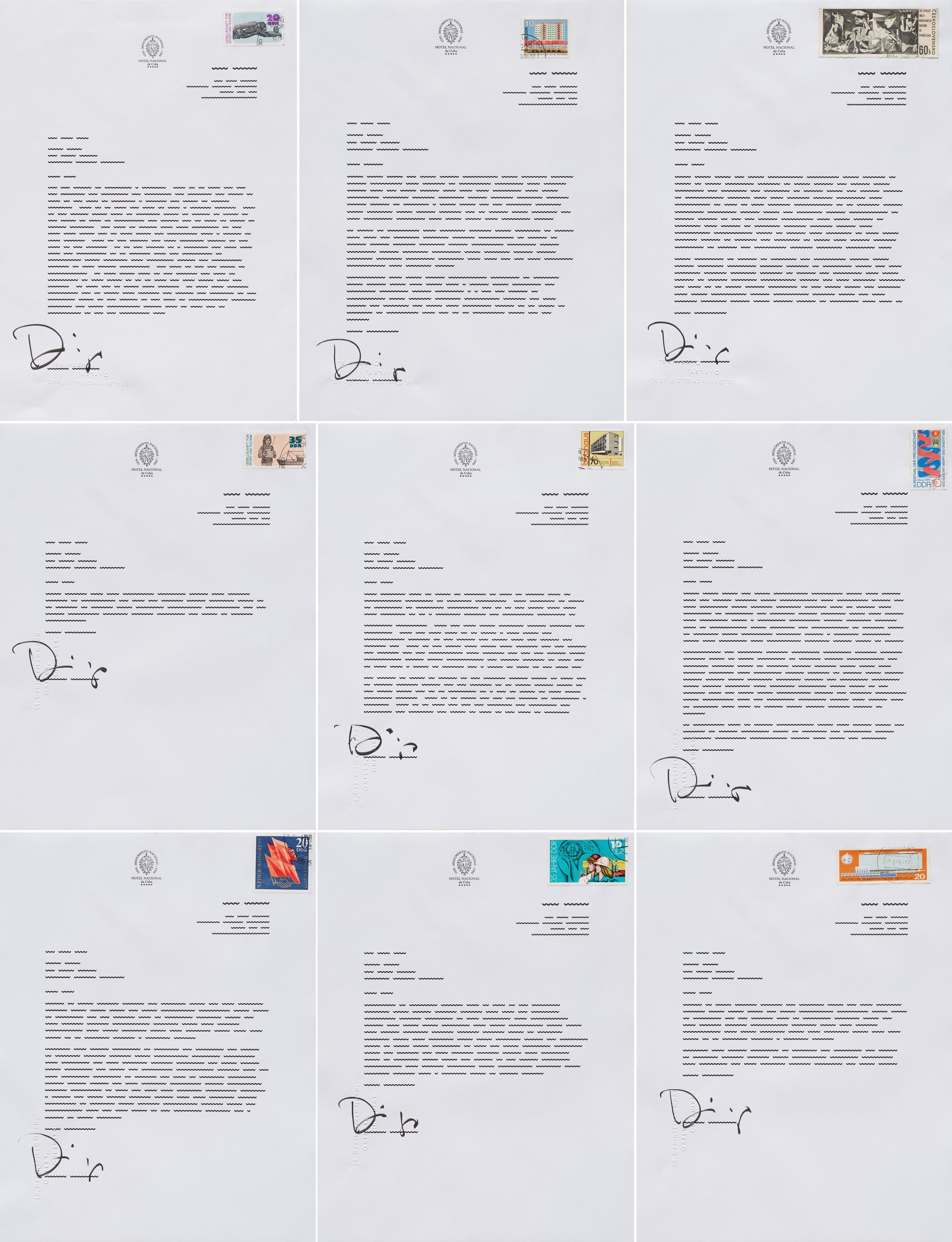 Diango Hernández - Hotel Nacional Cuba (Letter).