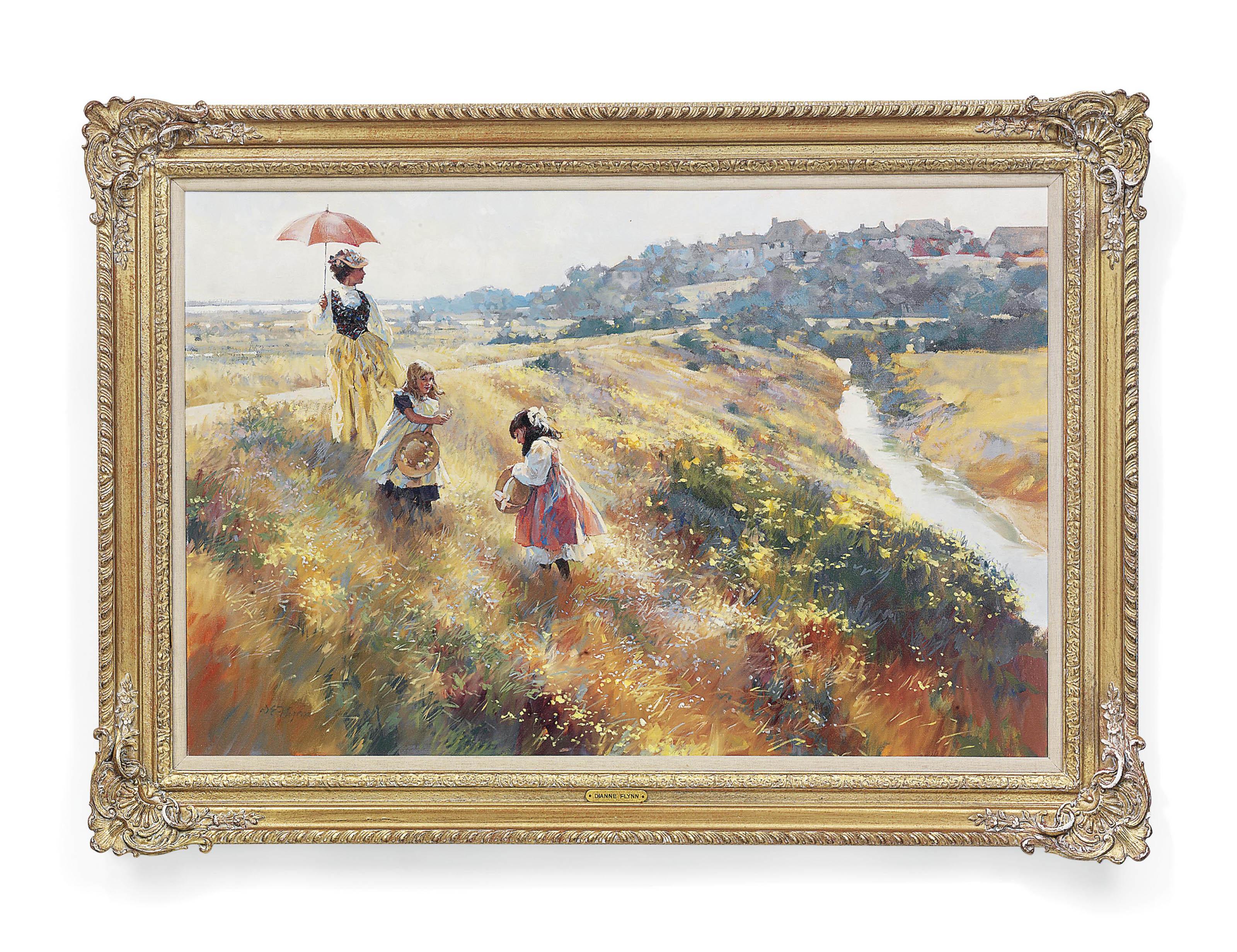 Dianne Flynn - Picking wildflowers