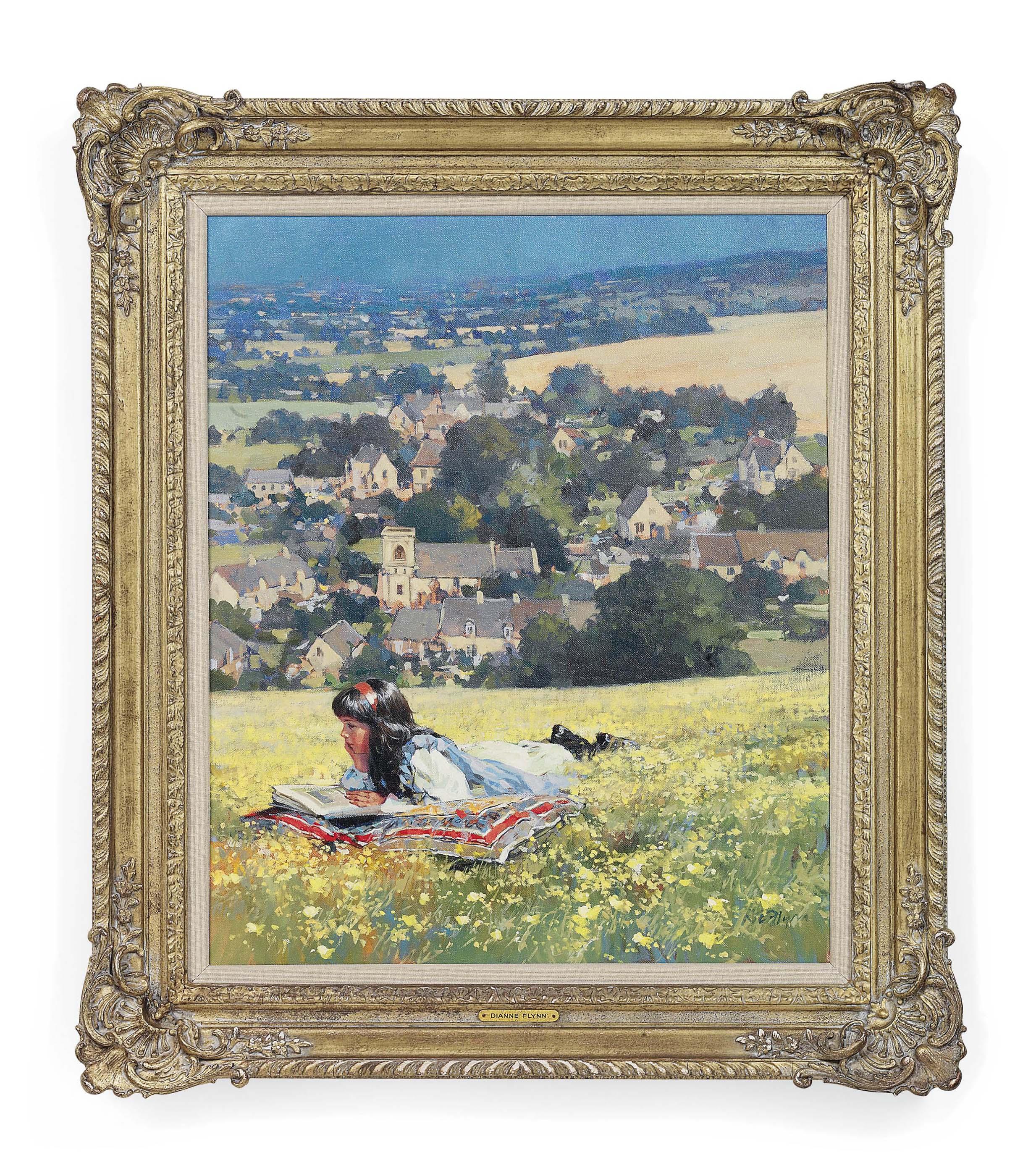 Dianne Flynn - Reading on a hillside