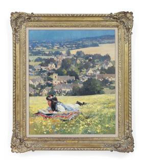 Dianne Flynn - Reading on a hillside