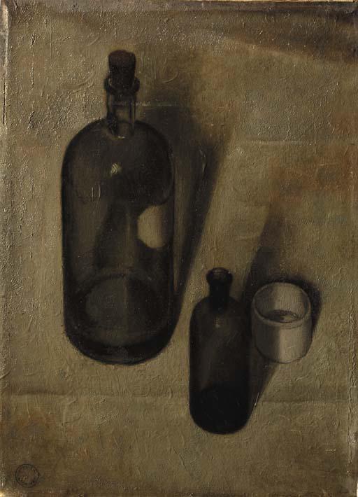 Dick Ket - Stilleven Met Flessen En Een Zalfpotje