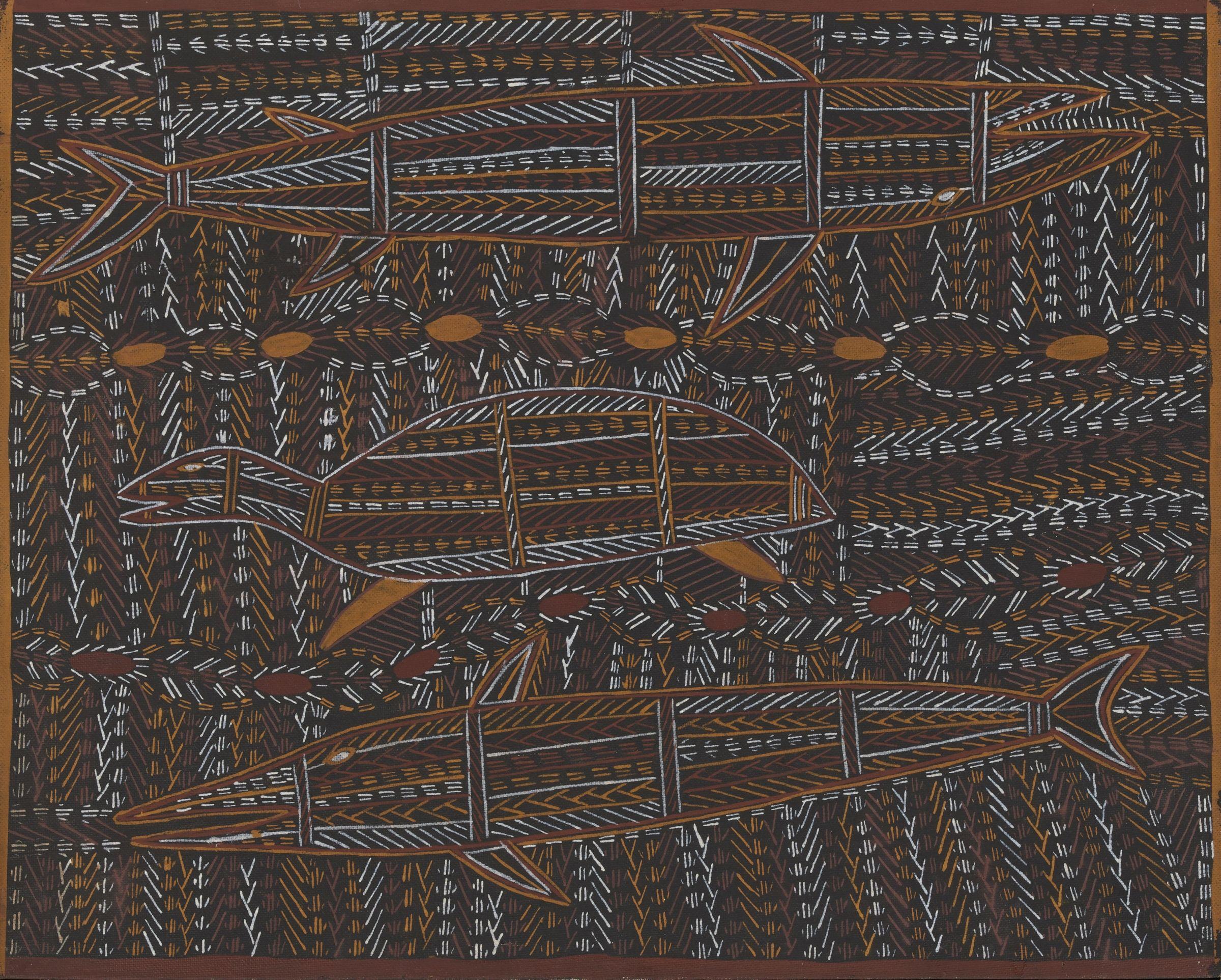 Dick Nangabarra - Fish and Turtle, 1960s