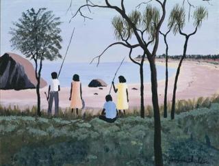 Dick Roughsey - Going Fishing, Northern Territory