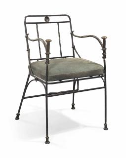 Diego Giacometti - Fauteuil aux pommeaux de canne