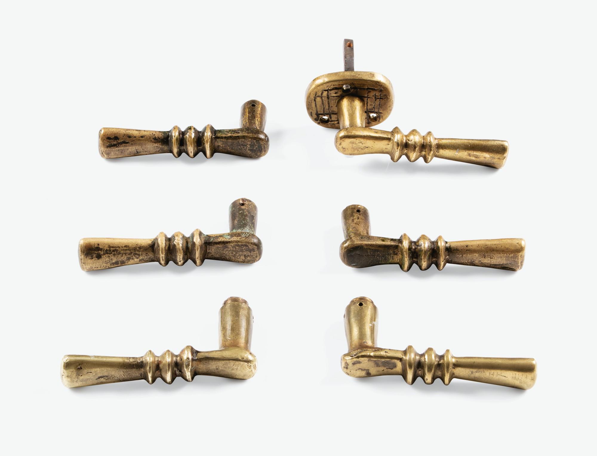 Diego Giacometti - Three Pairs Of Door Handles And One Escutcheon  [Trois Paires De Poignées De Porte Et Une Entrée De Serrure]