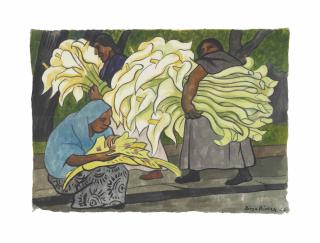 Diego Rivera - Cargando Alcatraces (Tres Mujeres, Una Sentada)