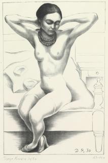 Diego Rivera - Desnudo de Frida Kahlo (Cortés-Gutiérrez 893)