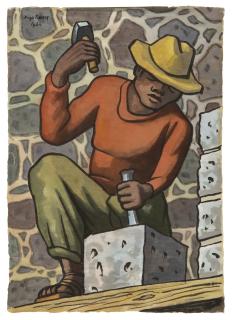 Diego Rivera - Hombre Martillando Piedra