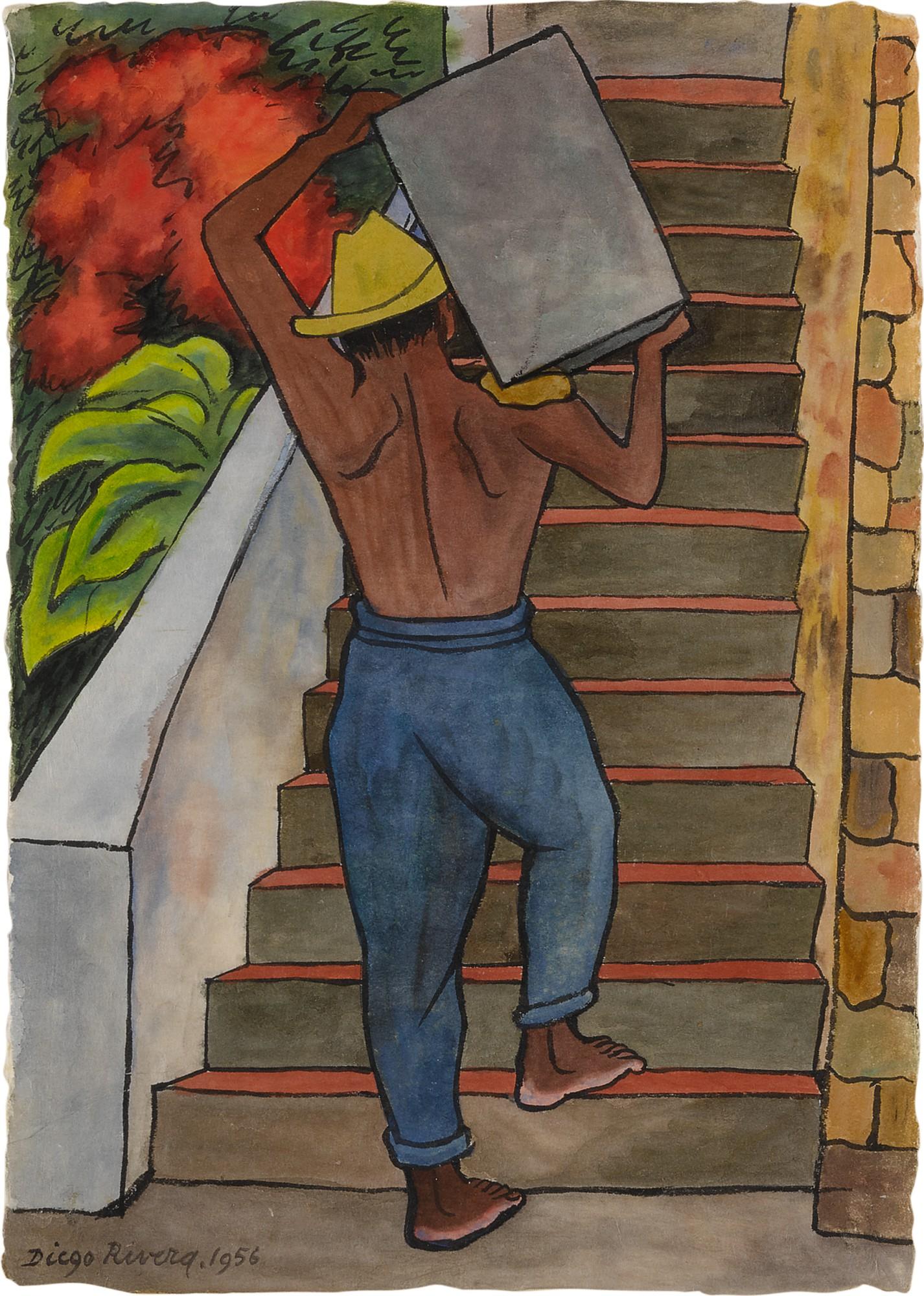Diego Rivera - Hombre Trabajando (Albañil)