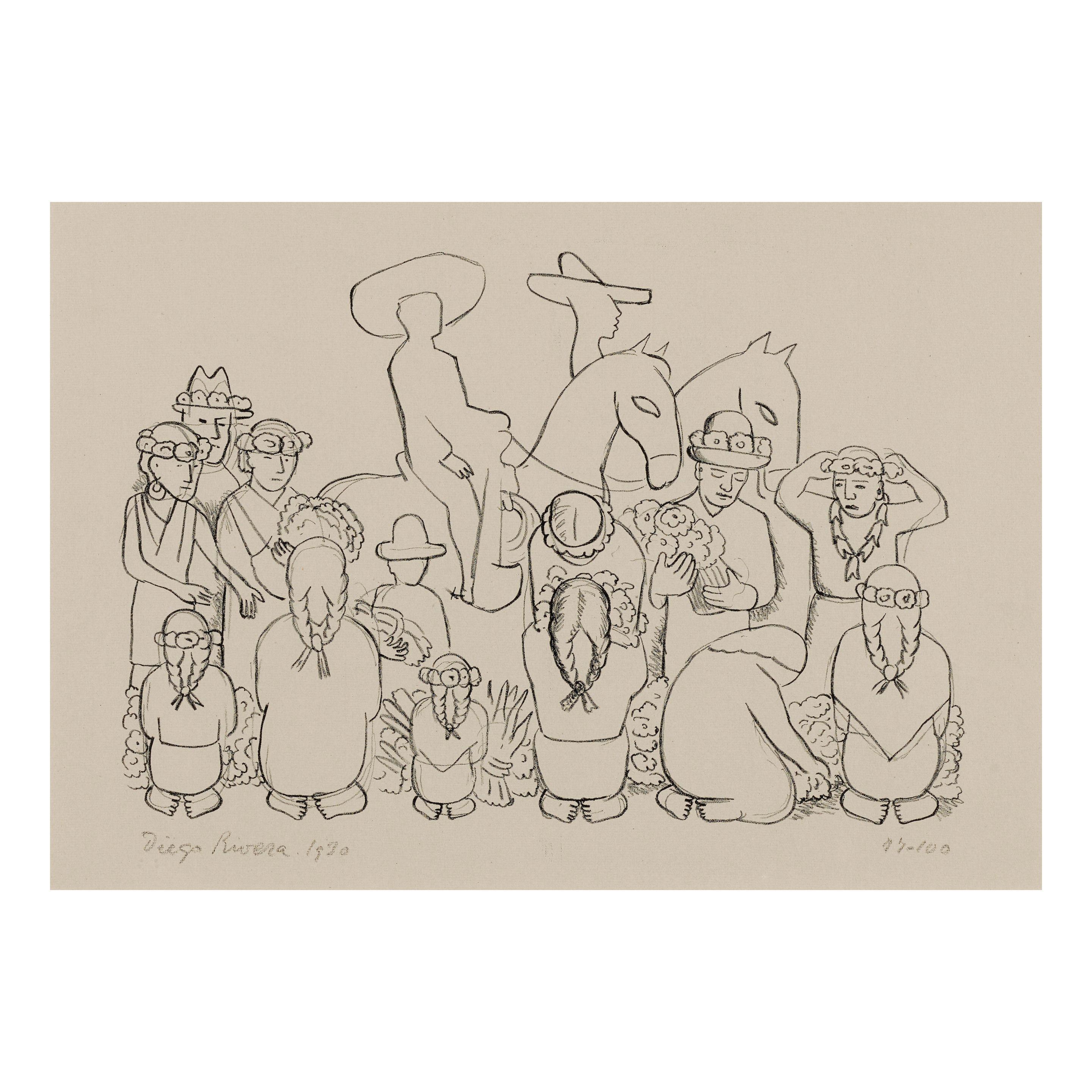 Diego Rivera - Mercado de Flores