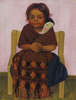 Diego Rivera - Niña con muñeca de trapo