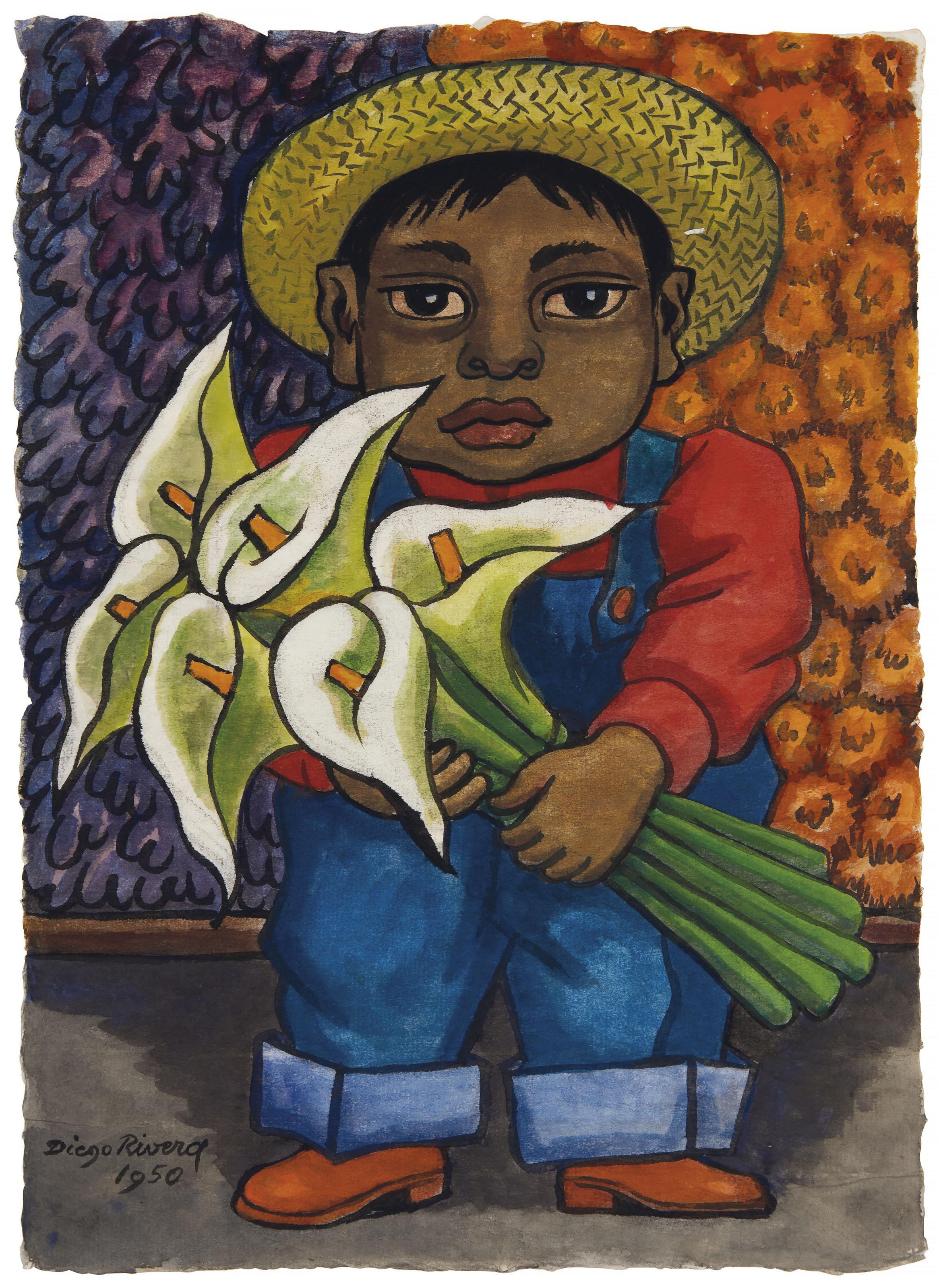 Diego Rivera - Niño con alcatraces