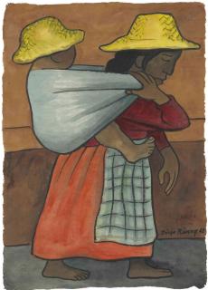 Diego Rivera - Untitled (Mujer cargando niño)