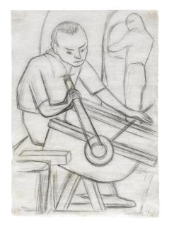 Diego Rivera - Untitled (Soplador De Vidrio), 1932