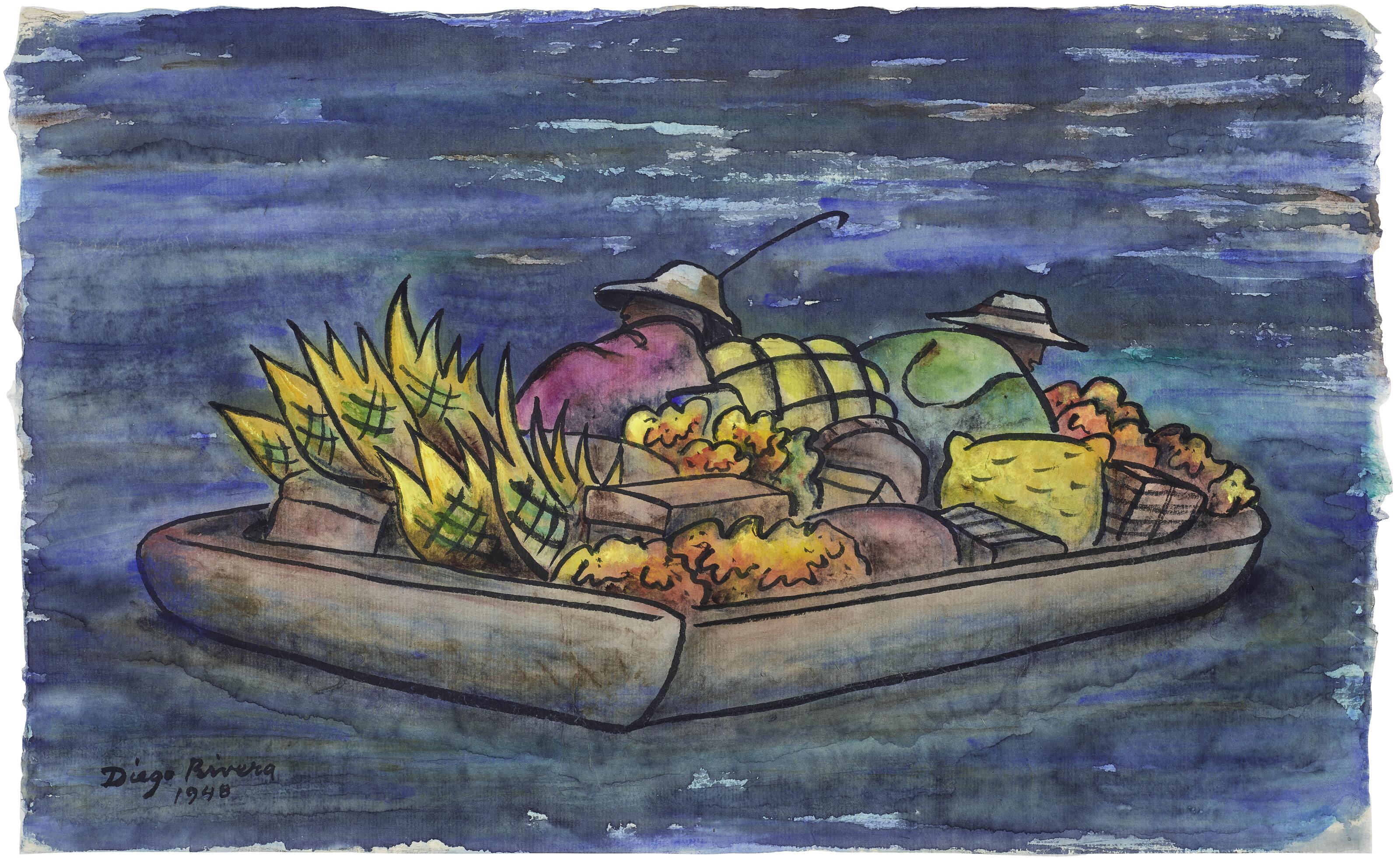 Diego Rivera - Vendedores de Patzcuaro