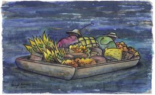 Diego Rivera - Vendedores de Patzcuaro