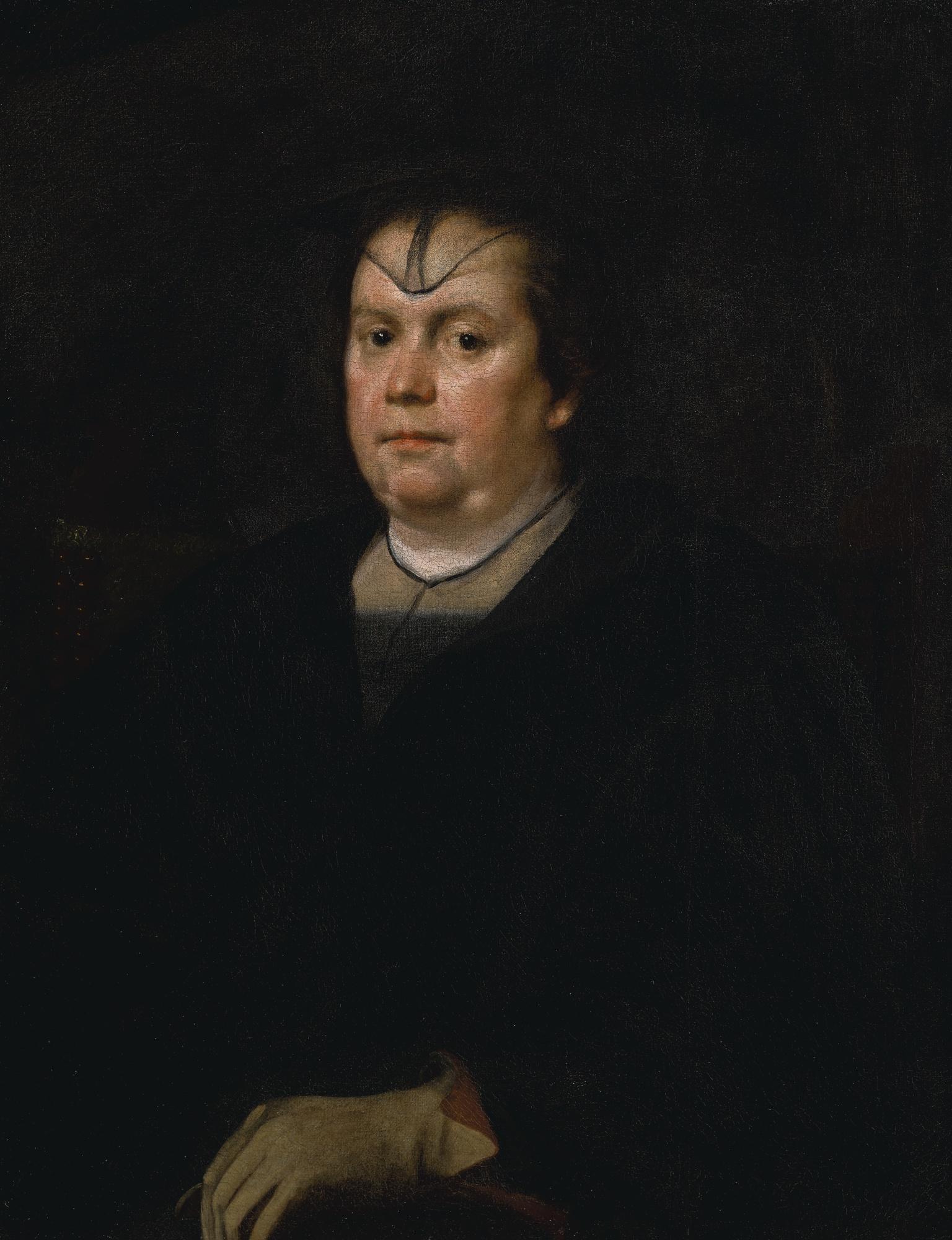 Diego Rodríguez De Silva Y Velázquez - Portrait Of Olimpia Maidalchini Pamphilj (1591–1657), Half Length, Wearing Black