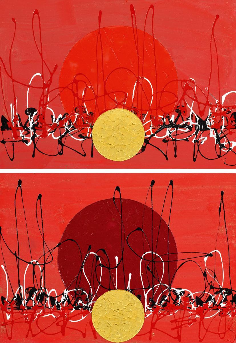 Dieter Teusch - Konvolut von 2 Gemälden