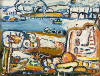 Diethert Kunerth - Griechische Landschaft.