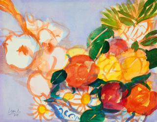 Dietmar Lemcke - Ohne Titel (Blumenstillleben)