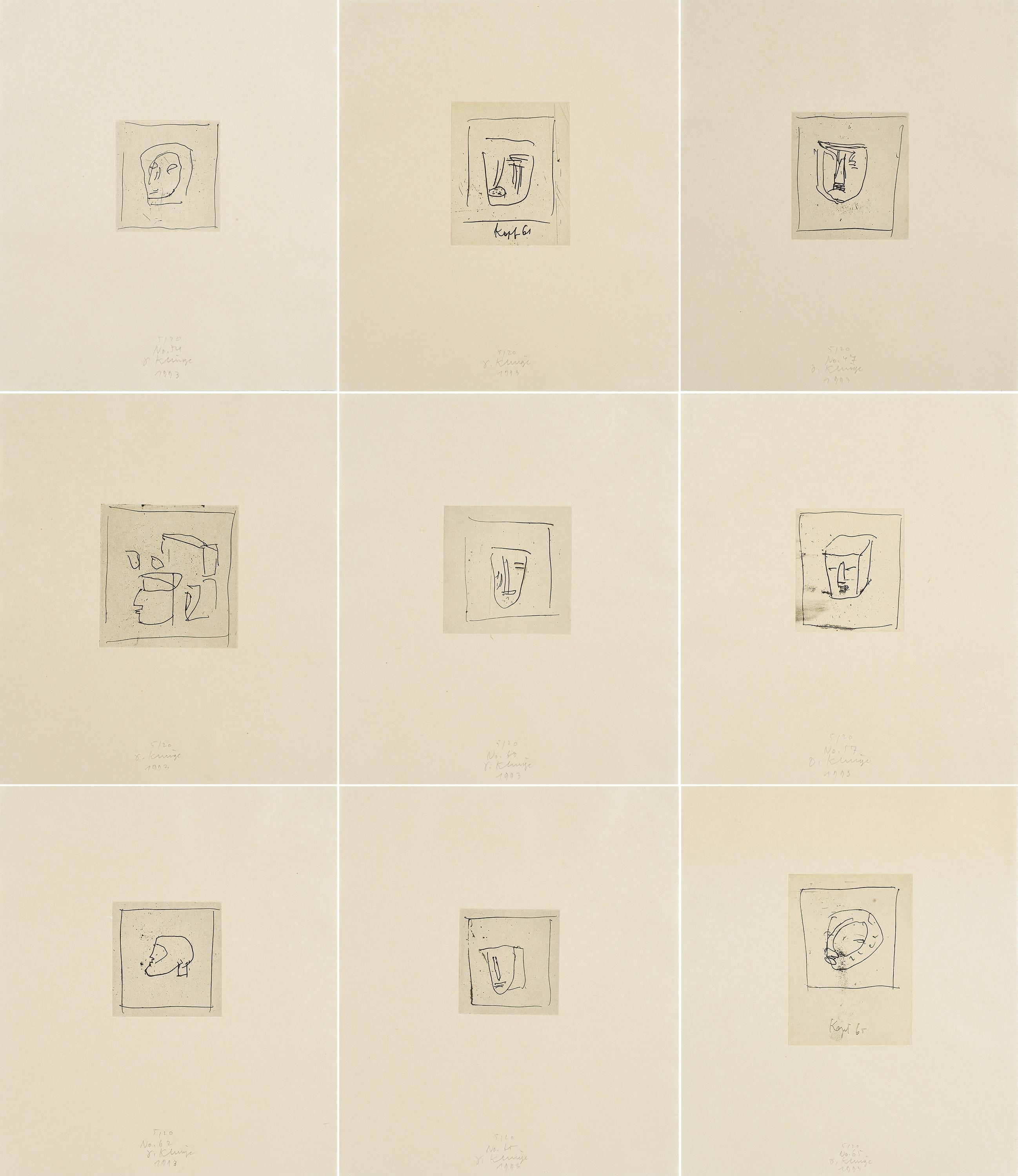 Dietrich Klinge - Köpfe 1989-1993.