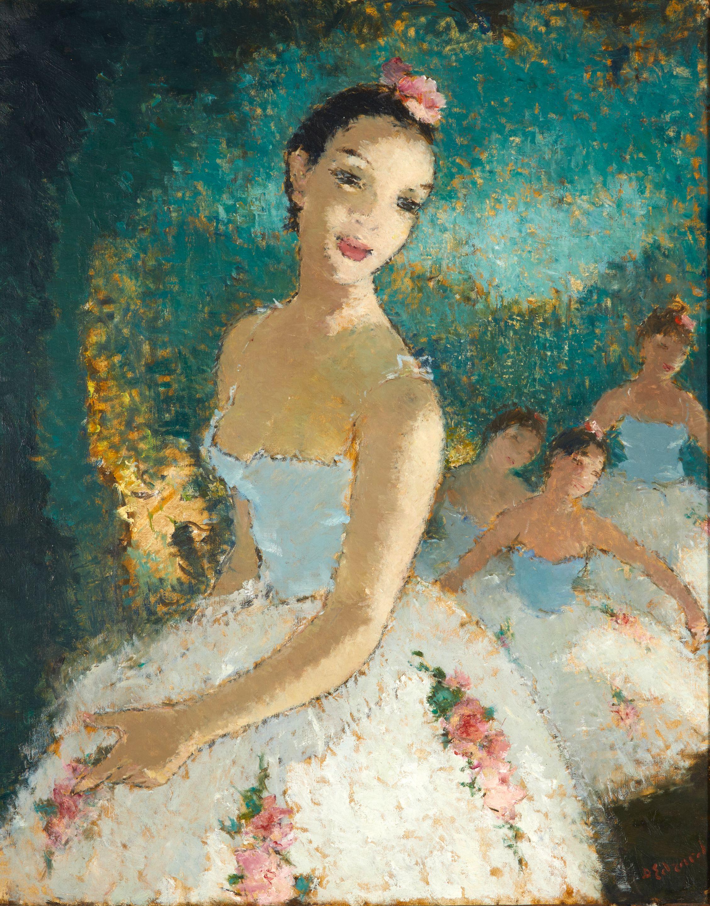 Dietz Edzard - Ballet Girls framed 100.0 x 82.5 x 10.0 cm (39 1/4 x 32 1/2 x 4 in).