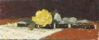 Dietz Edzard - Flagelot et rose jaune