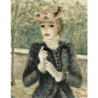 Dietz Edzard - German An Elegant Lady In A Park