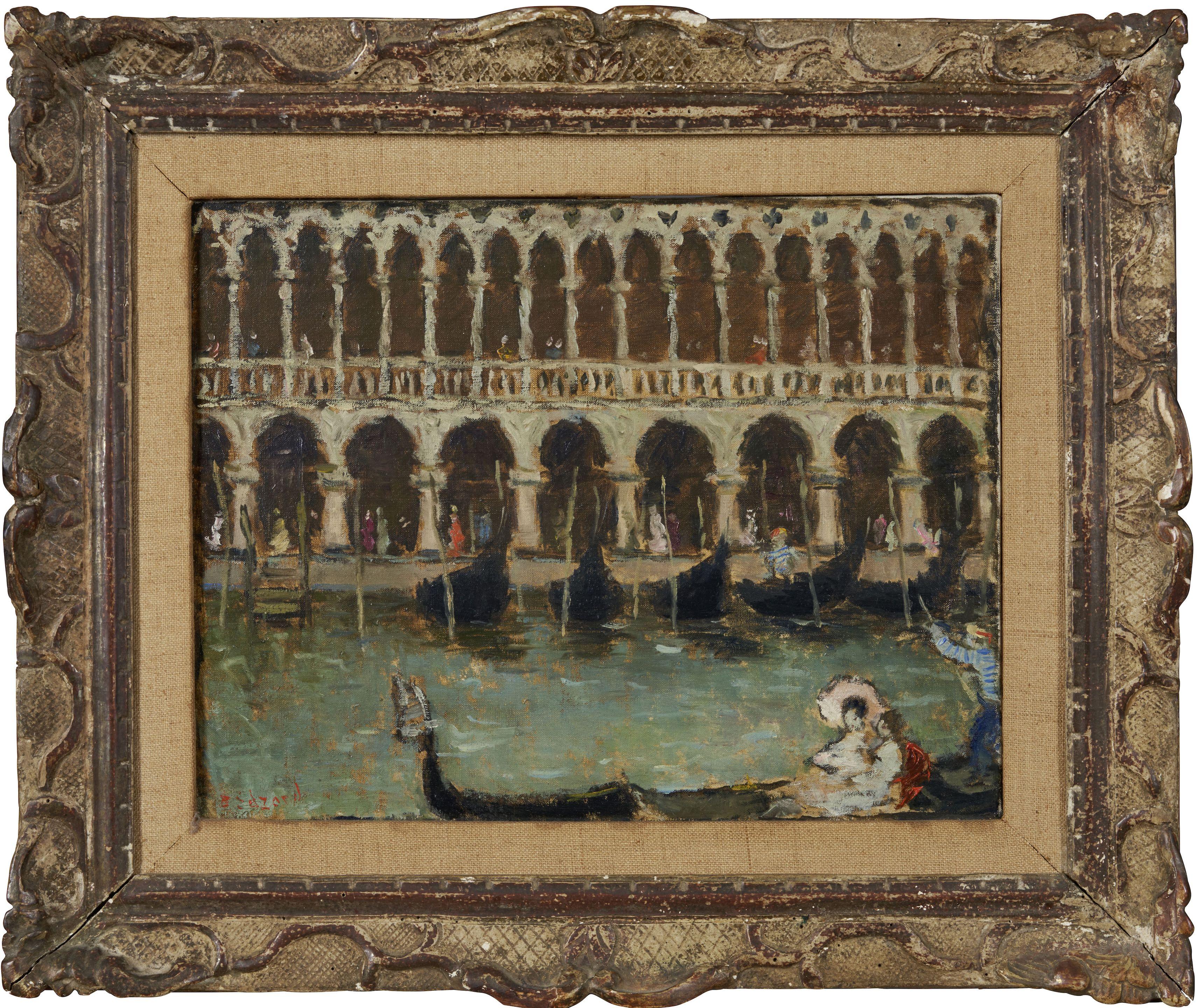 Dietz Edzard - Gondoles Devant Le Palais Des Doges