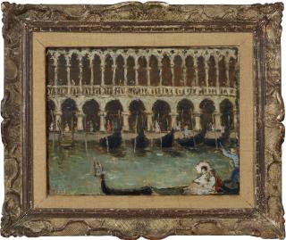 Dietz Edzard - Gondoles Devant Le Palais Des Doges