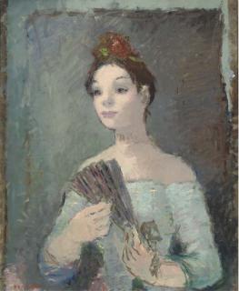 Dietz Edzard - Jeune Femme À L\'Éventail