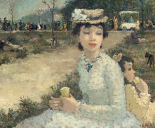 Dietz Edzard - Mère et enfant dans le parc