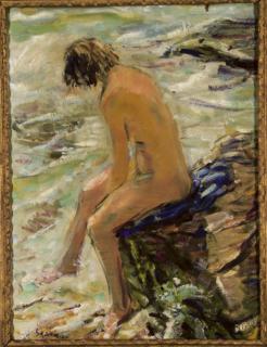 Dimitri Berea - Jeune femme au bord de la mer