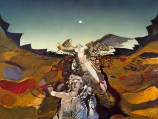 Dimitris Mytaras - Paysage avec sculpture