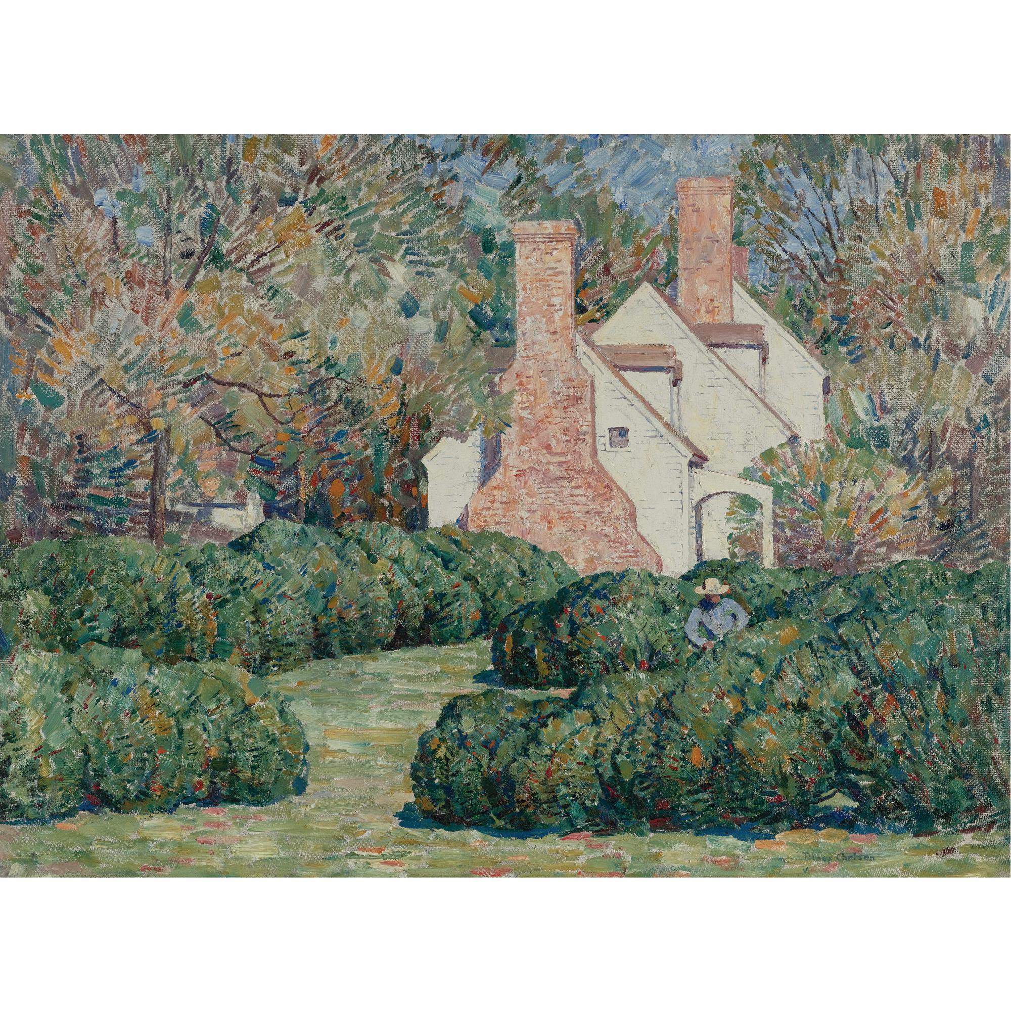 Dines Carlsen - Backyard At Falls Village