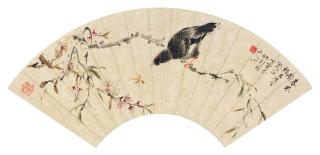 Ding Baoshu - Bird And Flower